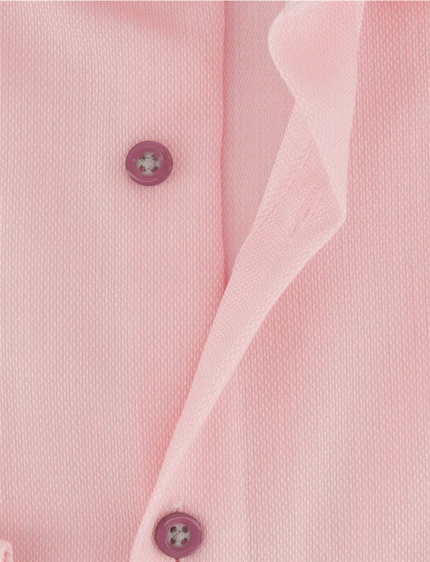 OLYMP Comfort Fit overhemd roze strijkvrij