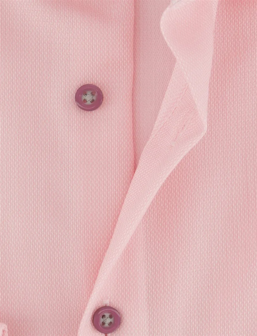 Roze overhemd OLYMP Comfort Fit katoen strijkvrij