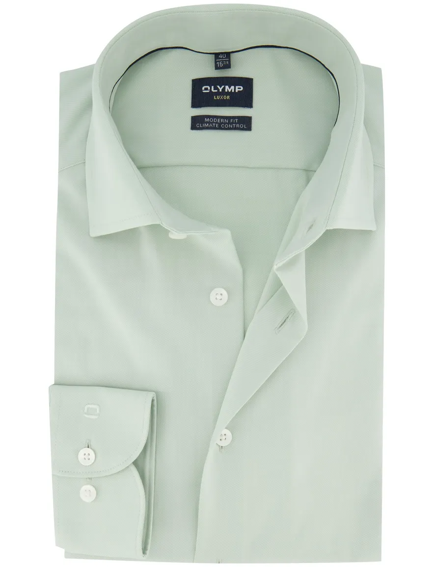 Olymp groen overhemd modern fit mouwlengte 7