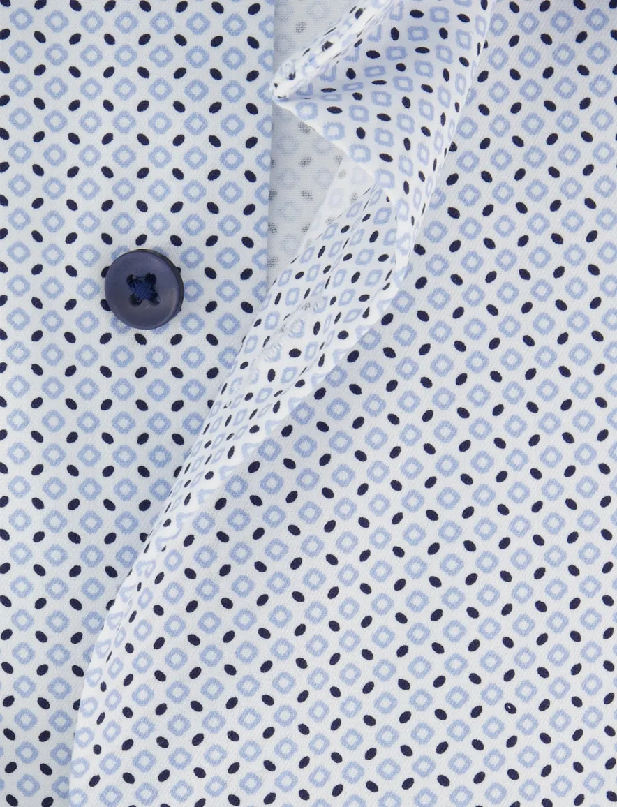 Olymp modern fit overhemd blauw strijkvrij