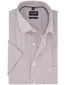 Modern fit Olymp overhemd rood semi-wide collar 100% katoen