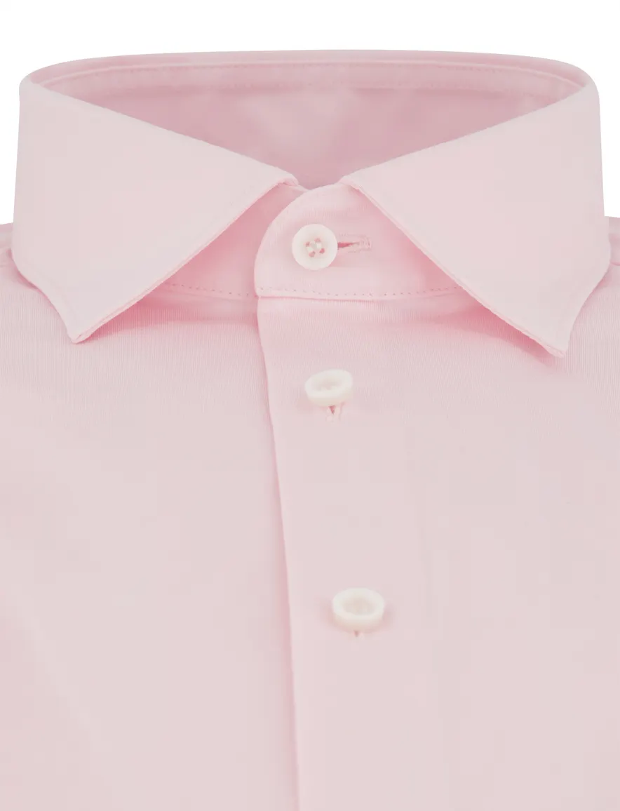 OLYMP Body Fit Overhemd roze jersey