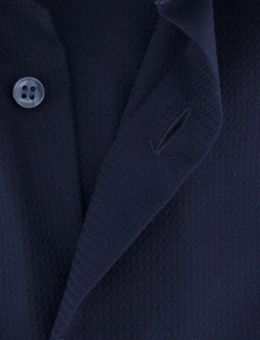 OLYMP Body Fit Overhemd donkerblauw mouwlengte 7