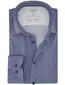 OLYMP Body Fit Overhemd donkerblauw geprint jersey