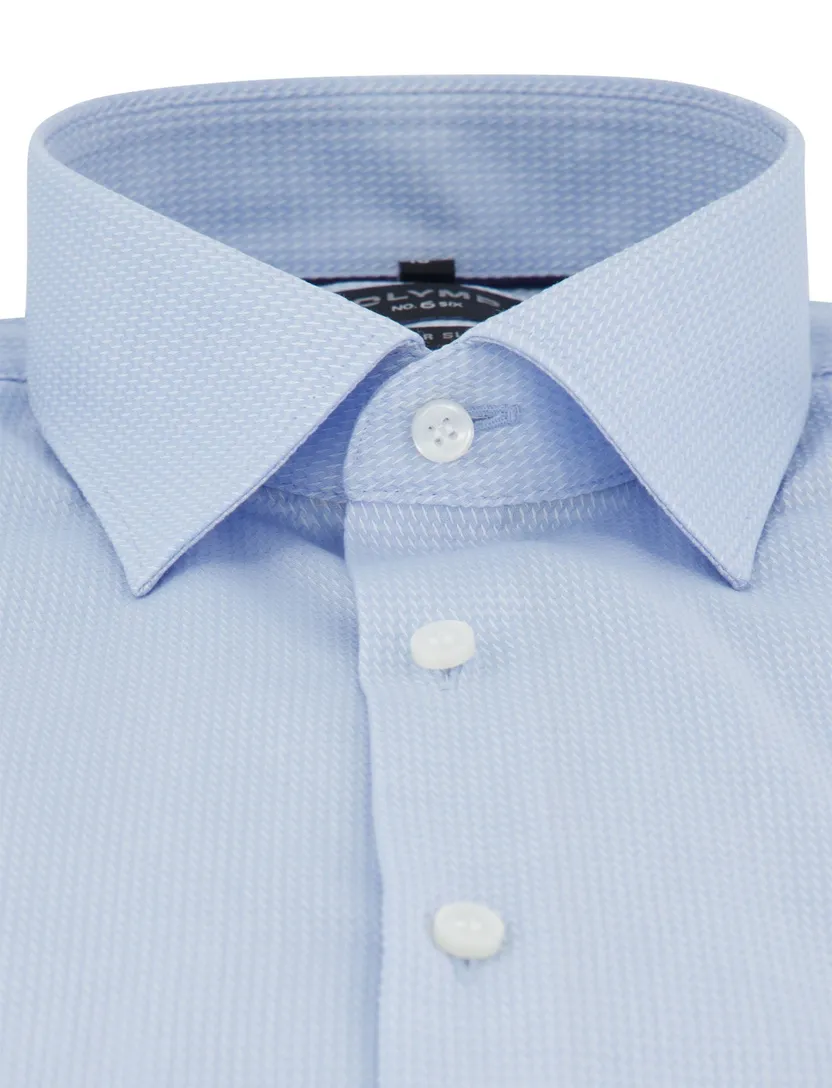 Overhemd super slim fit lichtblauw mouwlengte 7