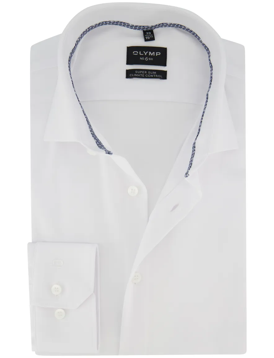 Wit OLYMP super slim fit overhemd mouwlengte 7