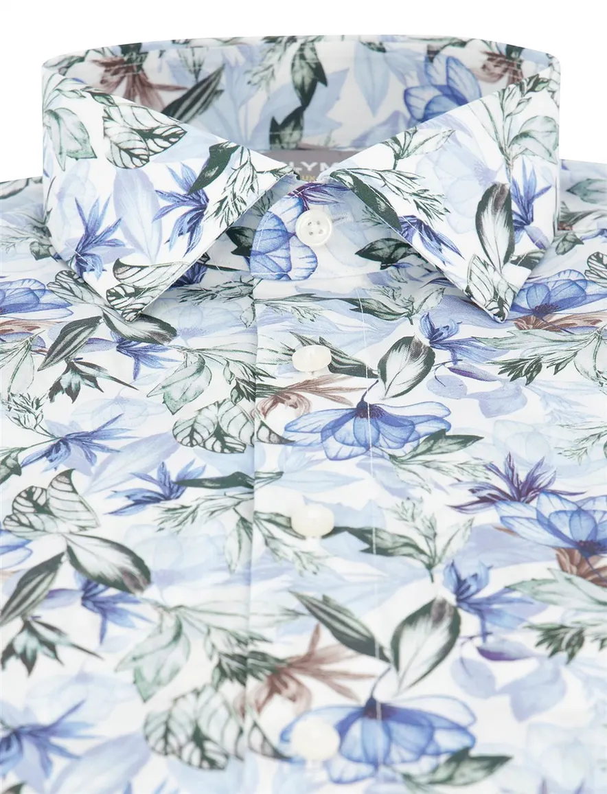 Olymp overhemd bloemenprint Comfort Fit Luxor
