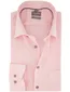 Olymp Luxor overhemd roze strijkvrij semi-wide spread boord