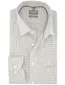 Overhemd beige wit ruitje OLYMP Comfort Fit