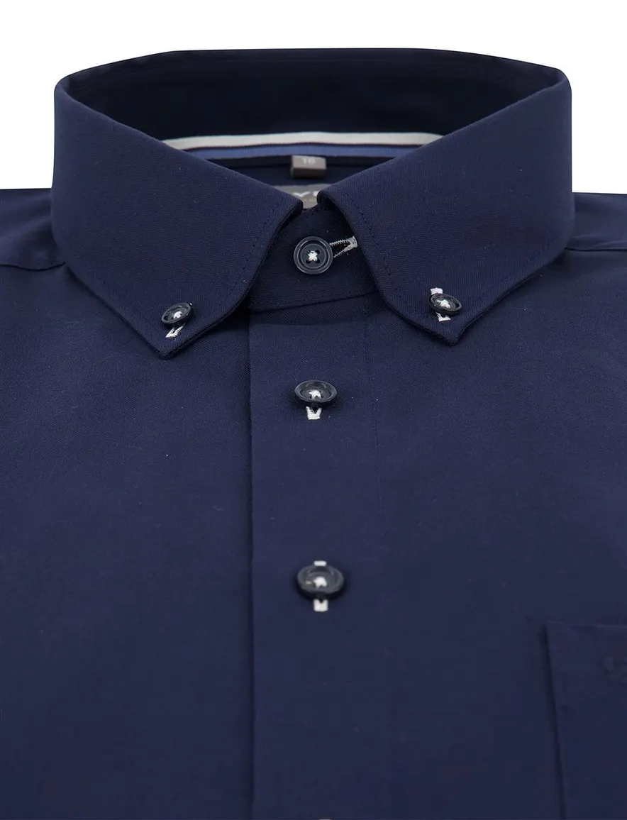 Overhemd OLYMP donkerblauw Comfort Fit strijkvrij