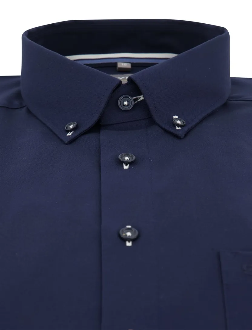 Strijkvrij OLYMP overhemd donkerblauw Comfort Fit