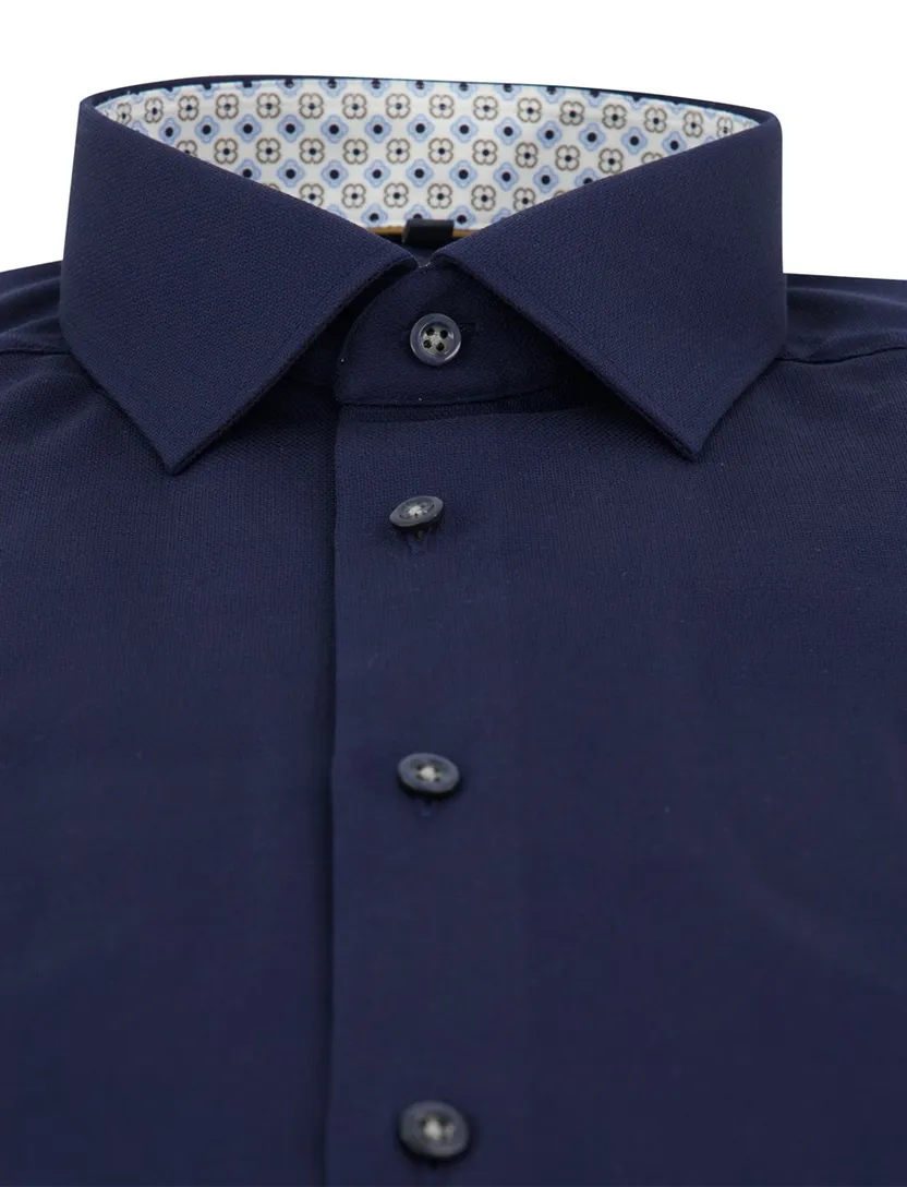 Donkerblauw overhemd OLYMP Modern Fit strijkvrij