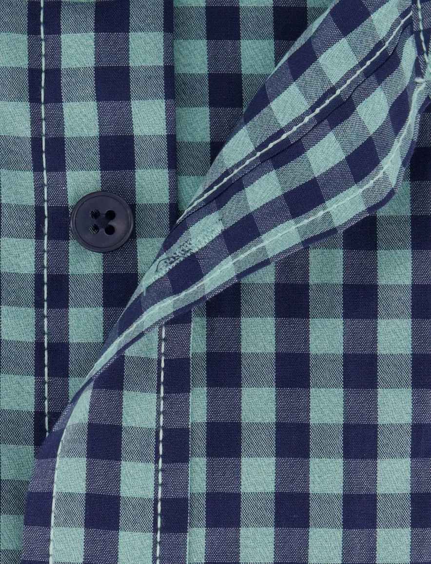 Overhemd Casa Moda Casual Fit blauw geruit