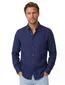 Overhemd Casa Moda Casual Fit donkerblauw linnen
