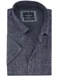 Overhemd Casa Moda blauw wijde fit gemeleerd korte mouw