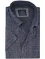 Overhemd Casa Moda donkerblauw wijde fit gemeleerd korte mouw