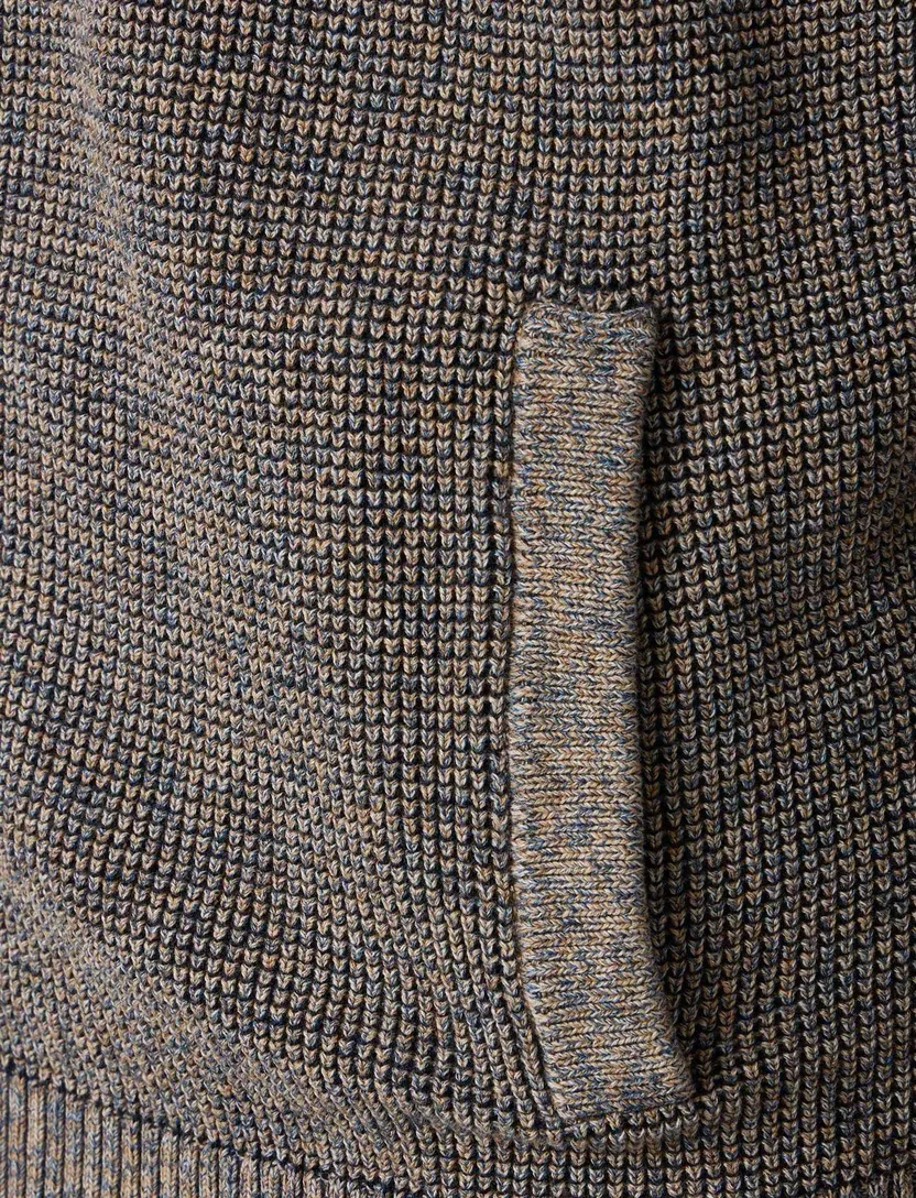 Vest Casa Moda bruin gemeleerd gebreid