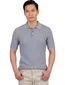 Blauwe polo Casa Moda gebreid korte mouwen