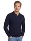 Poloshirt Casa Moda donkerblauw normale fit 3 knoops