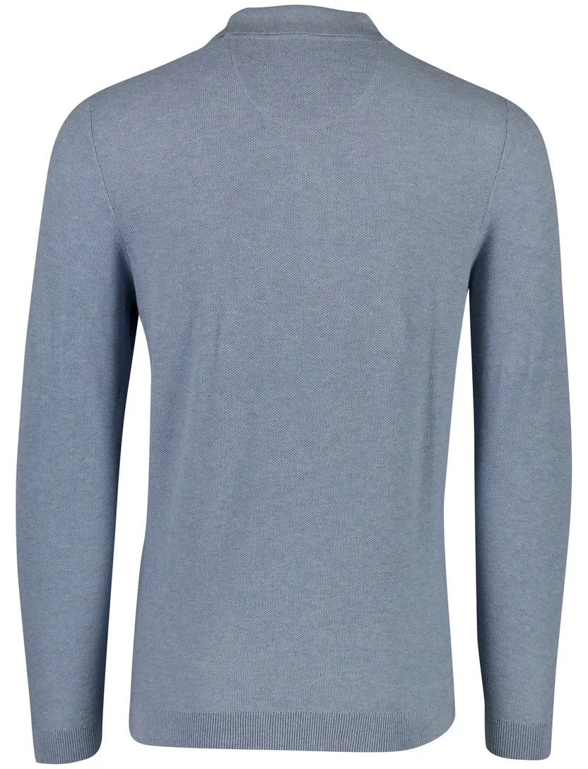 Poloshirt Casa Moda blauw 3 knoopjes normale fit
