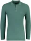 Groen poloshirt Casa Moda lange mouw 3 knoops sluiting