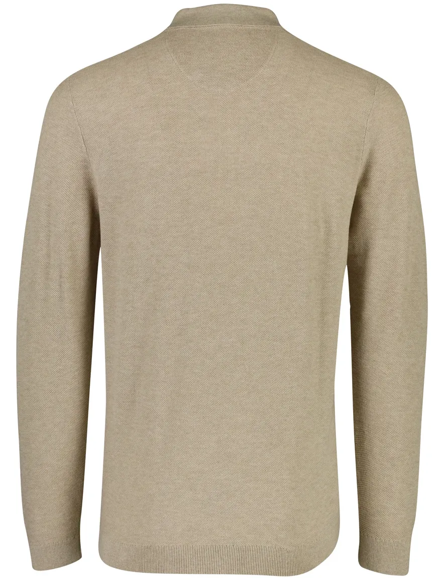 Beige poloshirt Casa Moda 3 knopen normale fit