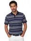 Poloshirt Casa Moda blauwe strepen 2 knoops
