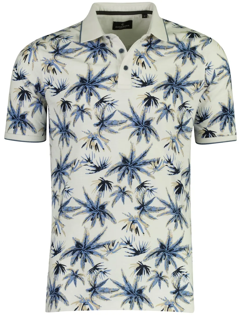 Casa Moda poloshirt wit wijde fit