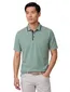 polo groen Casa Moda korte mouw 3-knoops met borstzak