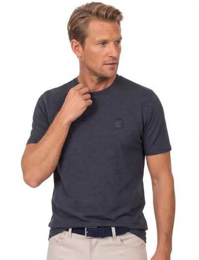 Casa Moda Casa Moda t-shirt donkerblauw wijde fit