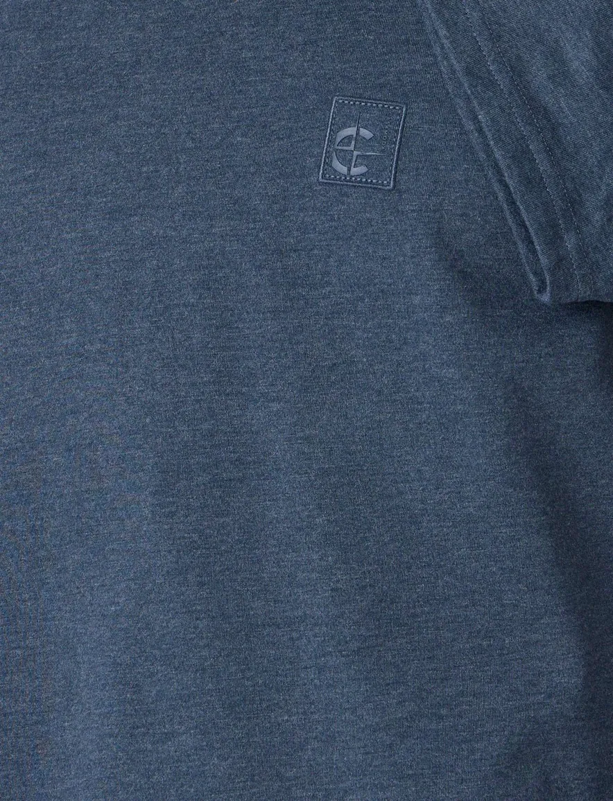 t-shirt blauw korte mouw Casa Moda ronde hals