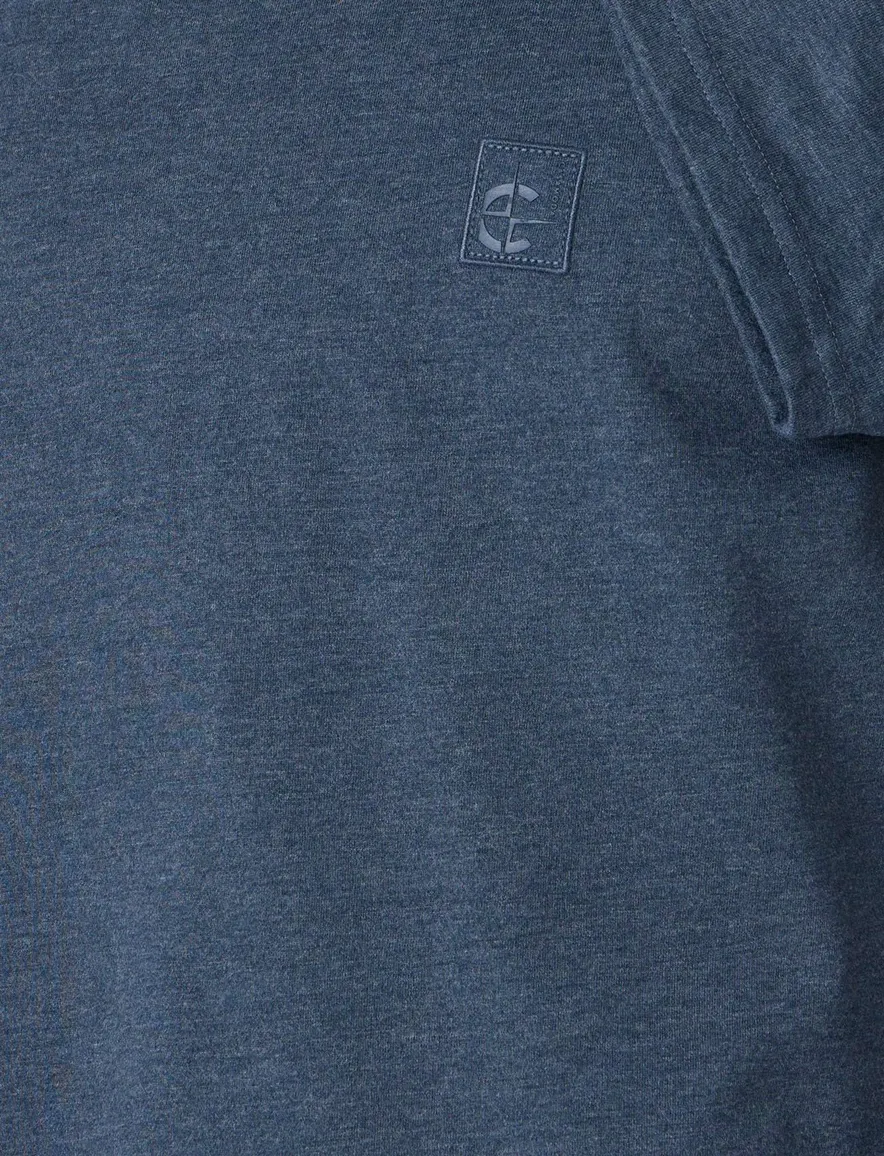 t-shirt blauw korte mouw Casa Moda ronde hals