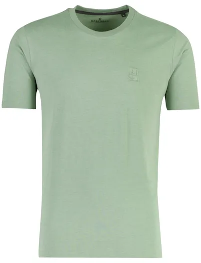 Casa Moda Groen t-shirt Casa Moda stretch ronde hals