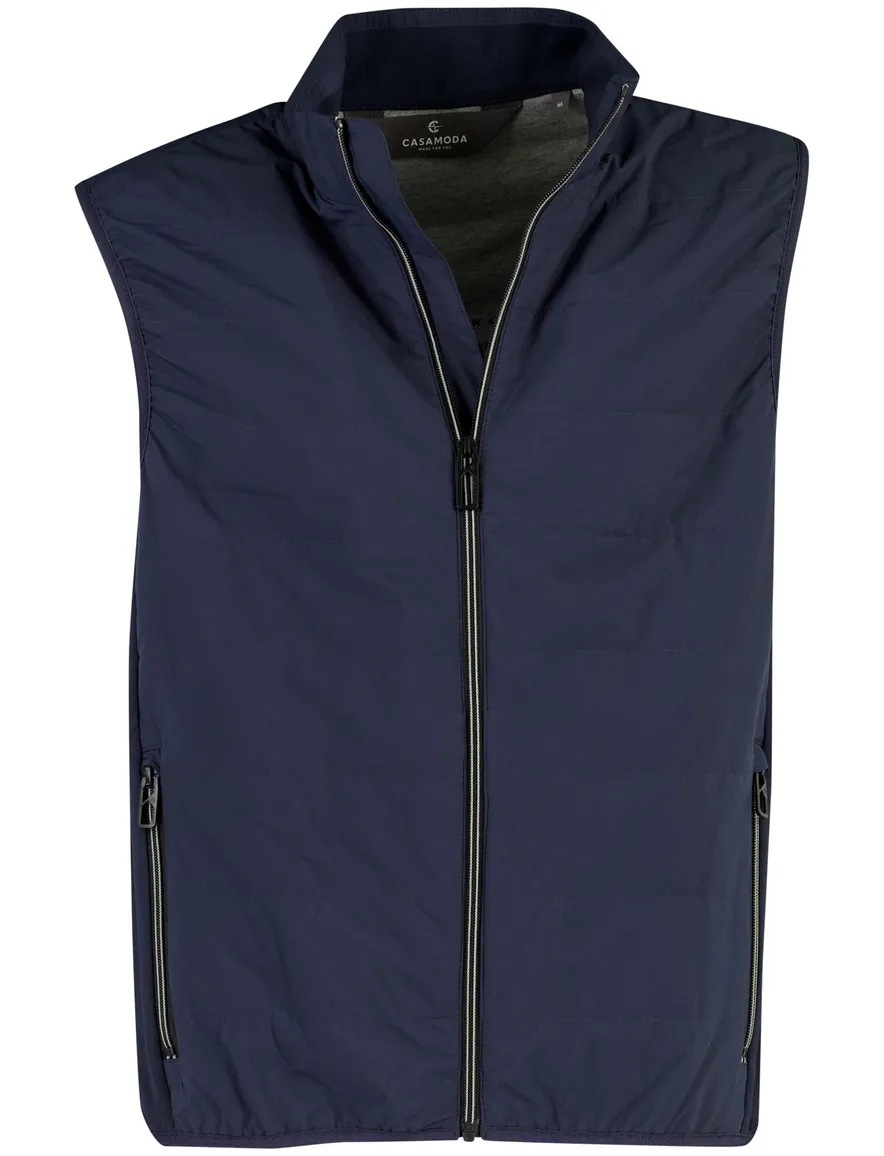 Bodywarmer Casa Moda donkerblauw normale fit
