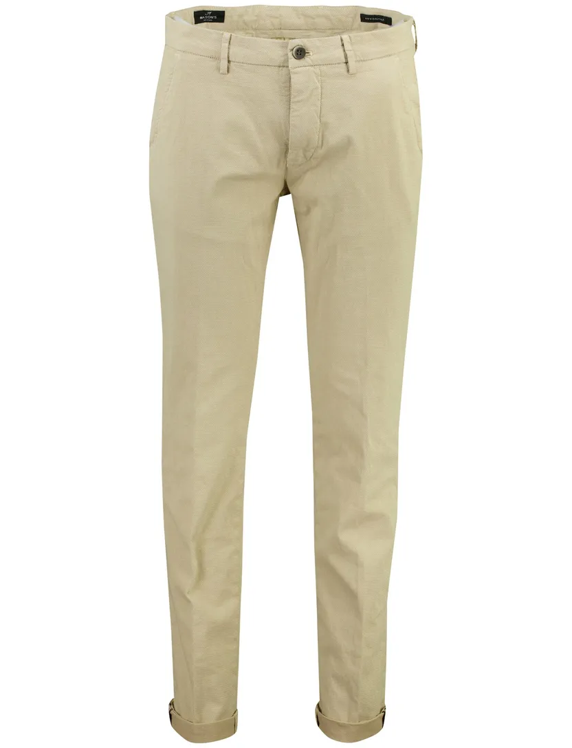 Bruine chino Mason's Torinostyle katoen met omslag