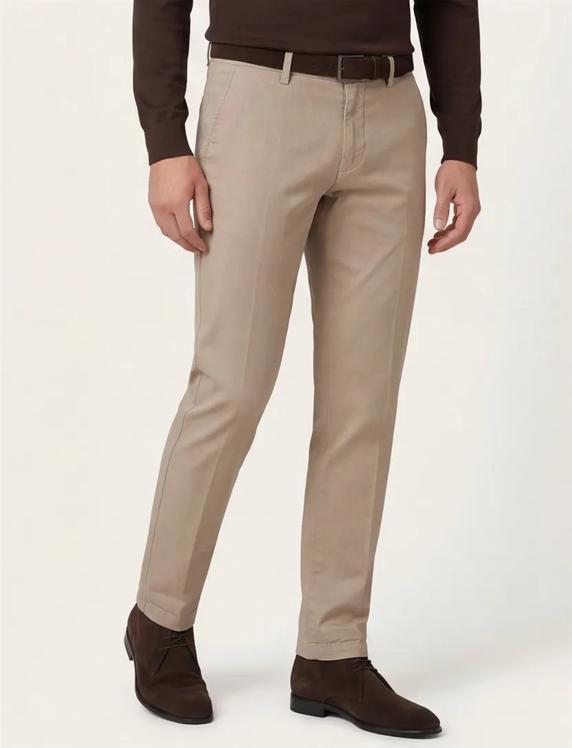 Bruine chino Mason's Torinostyle katoen met omslag