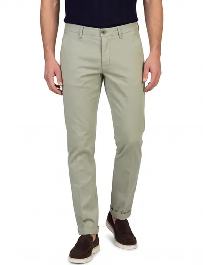 Mason's Mason's chino broek groen Torino slim fit