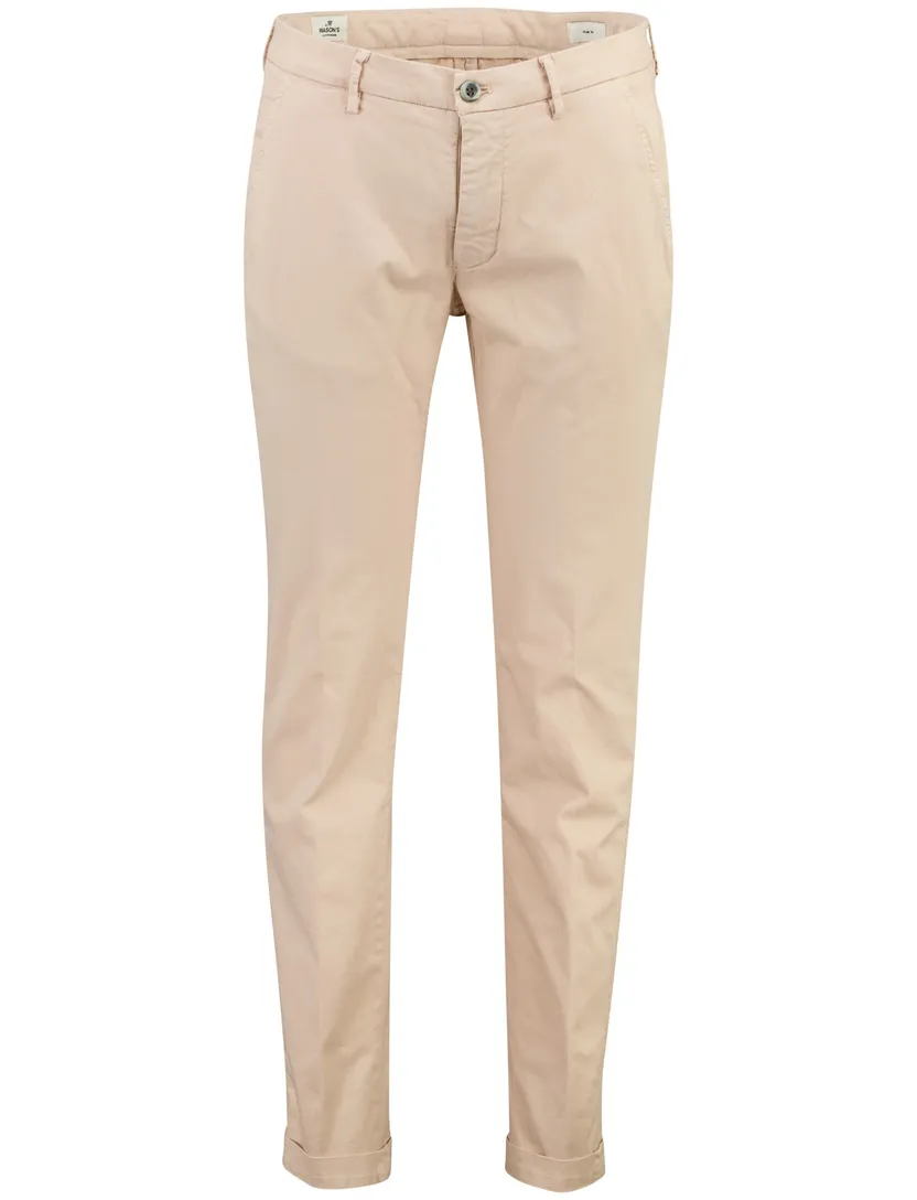 Chino Mason's beige Torino met omslag