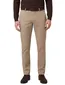 Chino broek Torino beige slim fit met omslag
