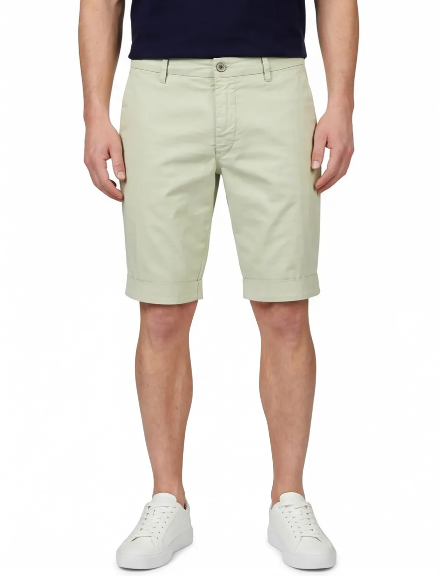 Mason's korte broek lichtgroen normale fit