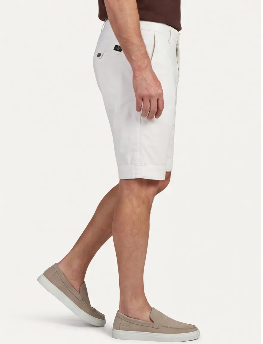 Mason's korte broek wit normale fit