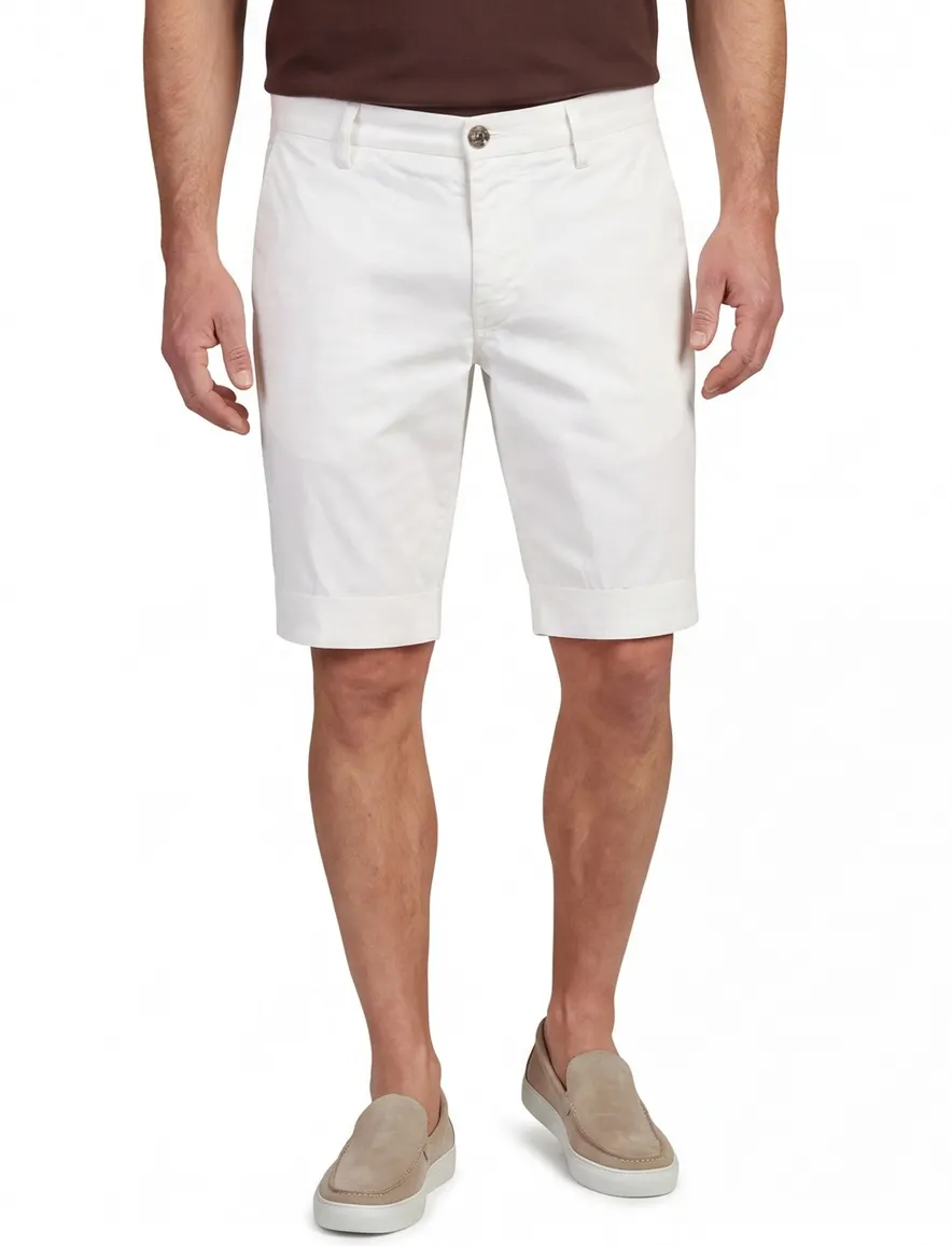 Mason's korte broek wit normale fit