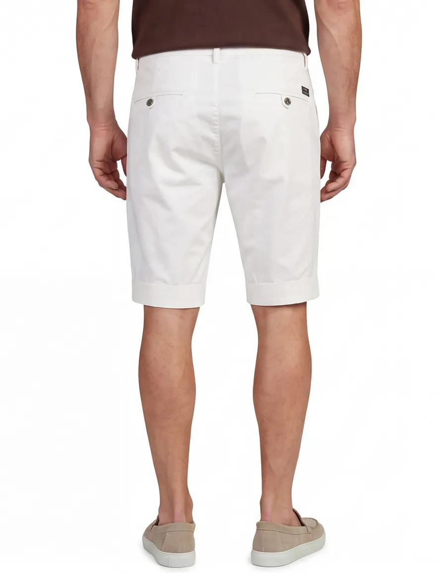 Mason's korte broek wit normale fit