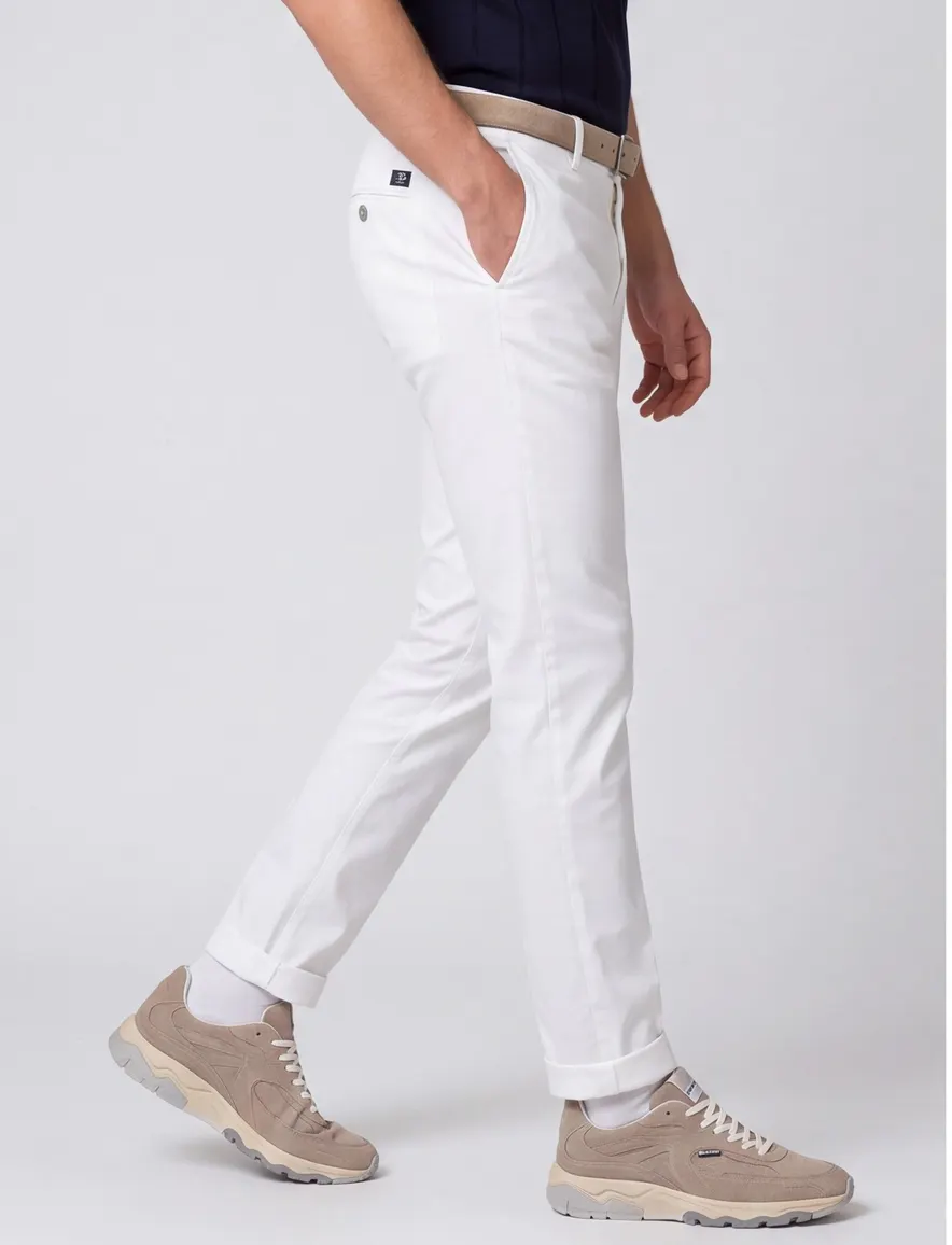 Chino Mason's Torinostyle linnen off white met omslag