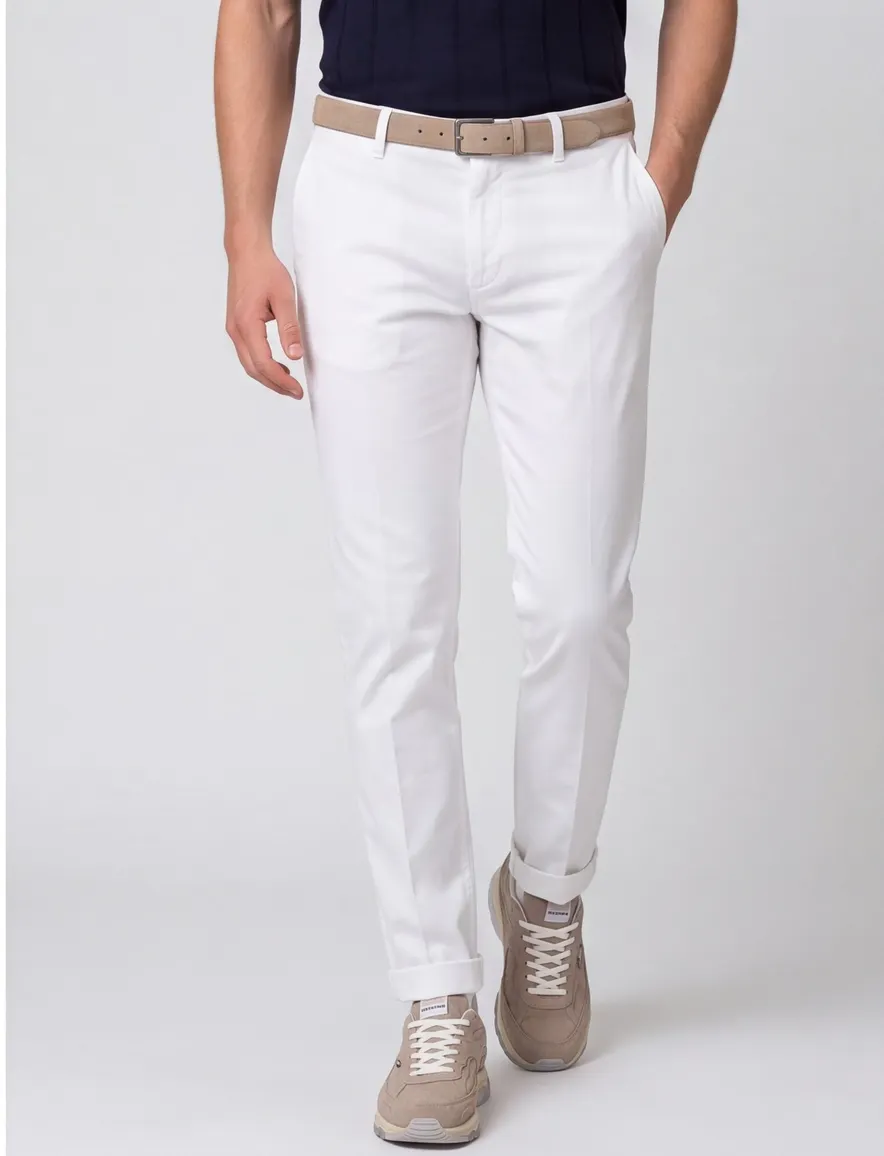 Chino Mason's Torinostyle linnen off white met omslag