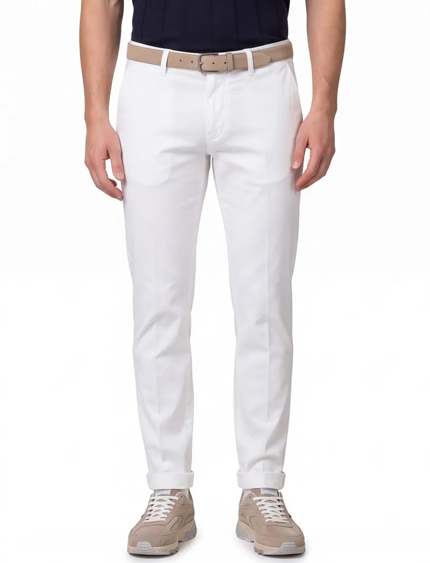Chino Mason's Torinostyle linnen off white met omslag