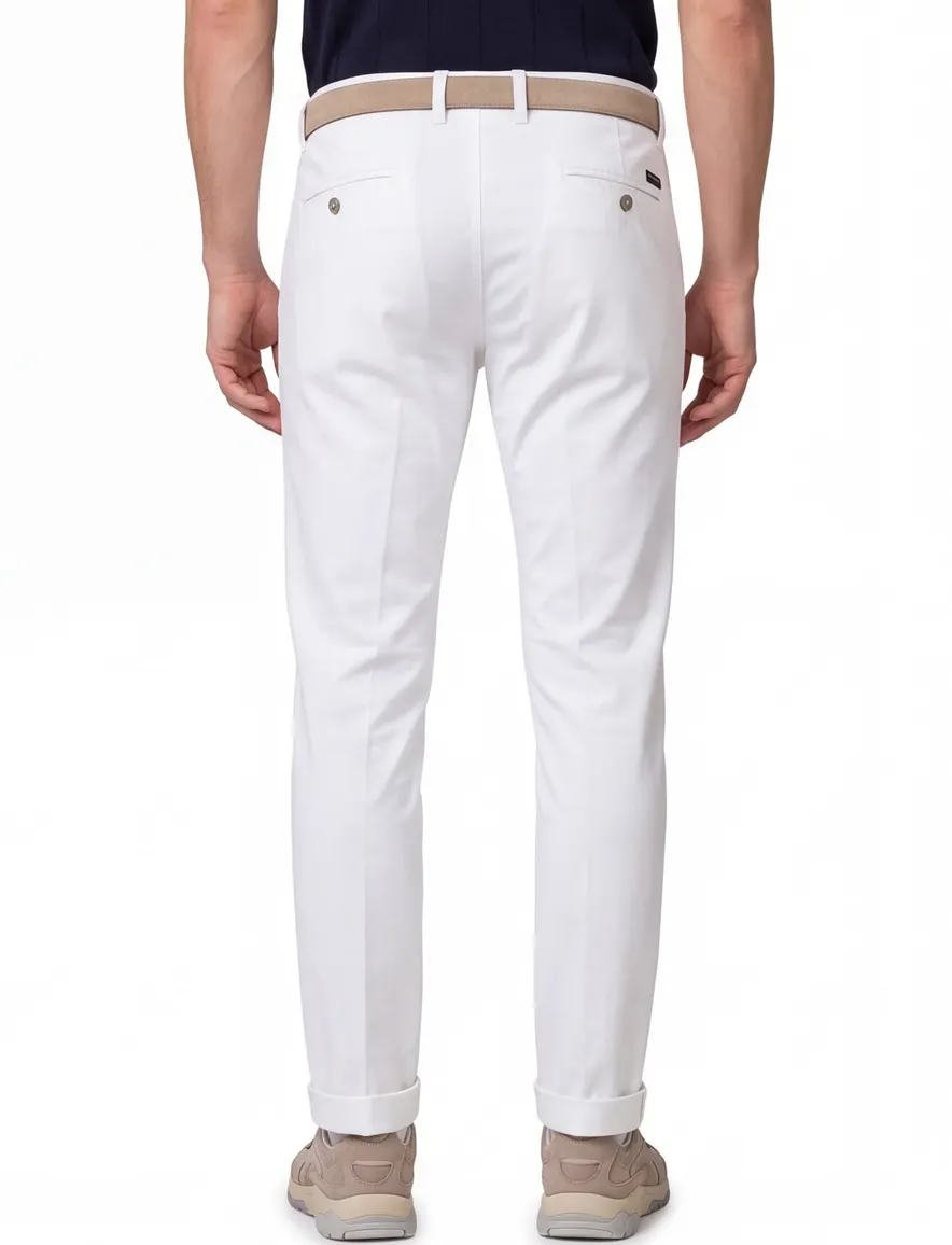 Chino Mason's Torinostyle linnen off white met omslag