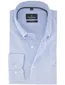 Overhemd casual fit Casa Moda lichtblauw met strepen button-down collar