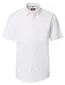 witte overhemd met witte knopen Casa Moda korte mouw