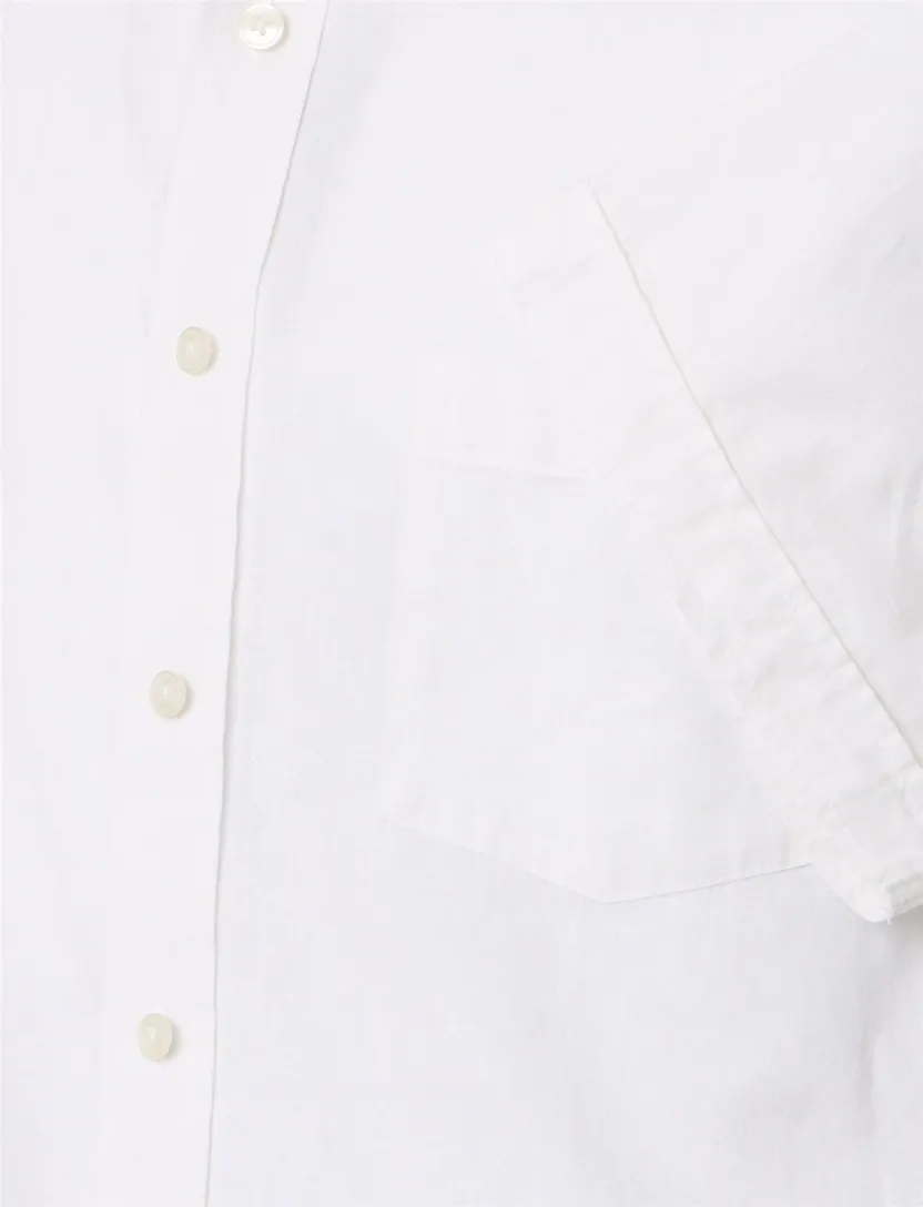 witte overhemd met witte knopen Casa Moda korte mouw